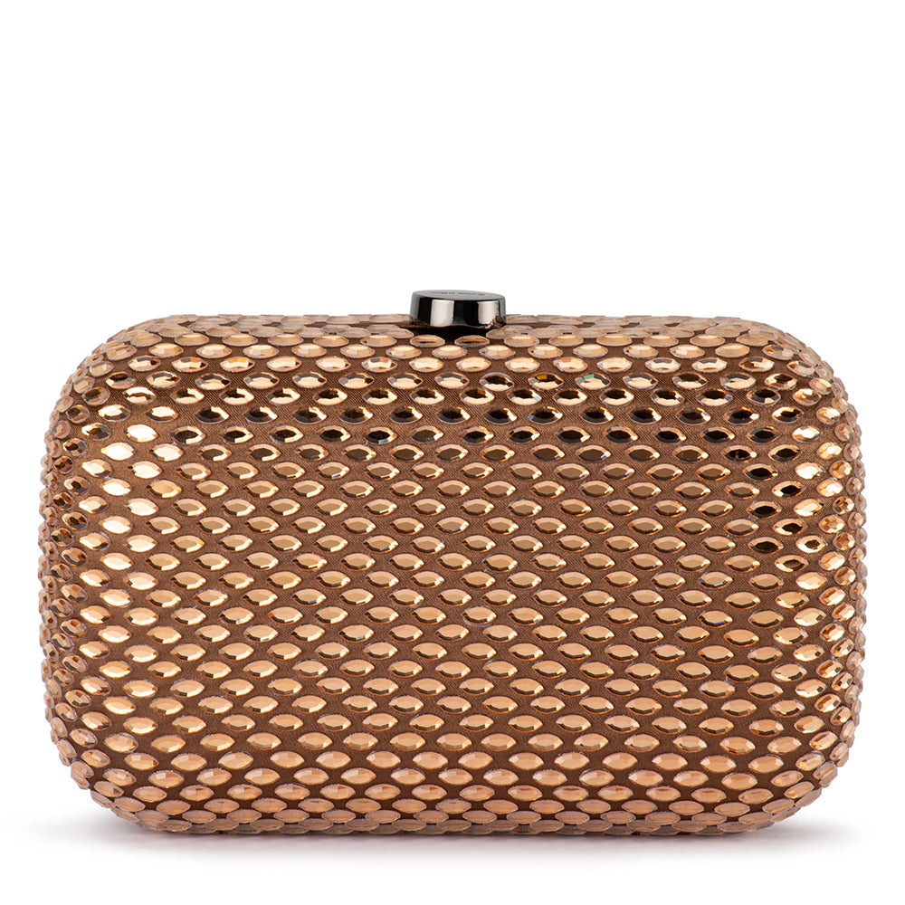 Olga Berg Brooks Hotfix Clutch - Copper