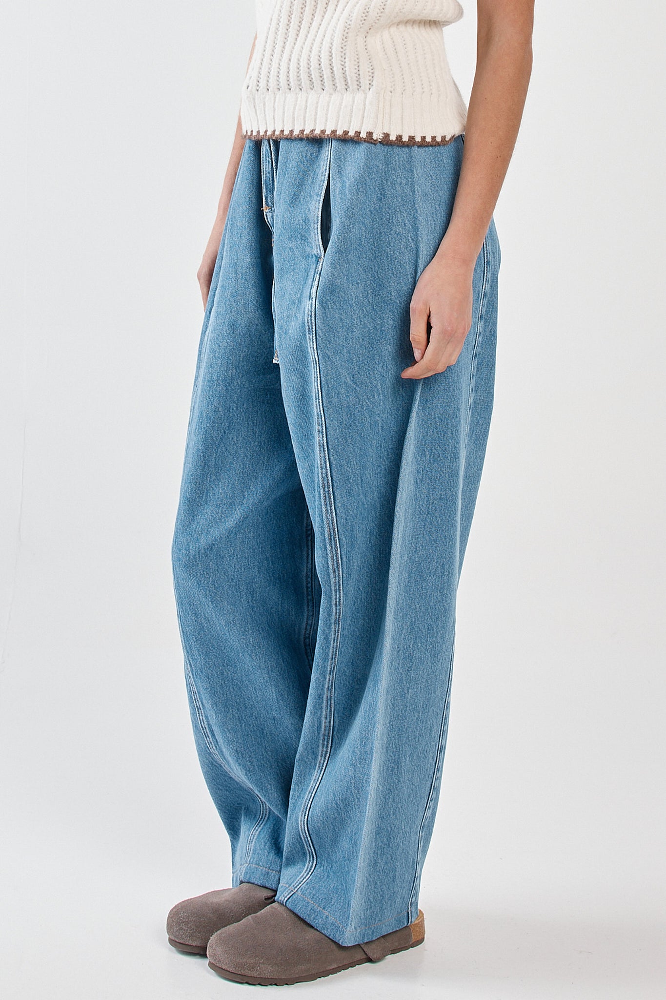 Sass Aveline Barrel Leg Jean - Classic Blue