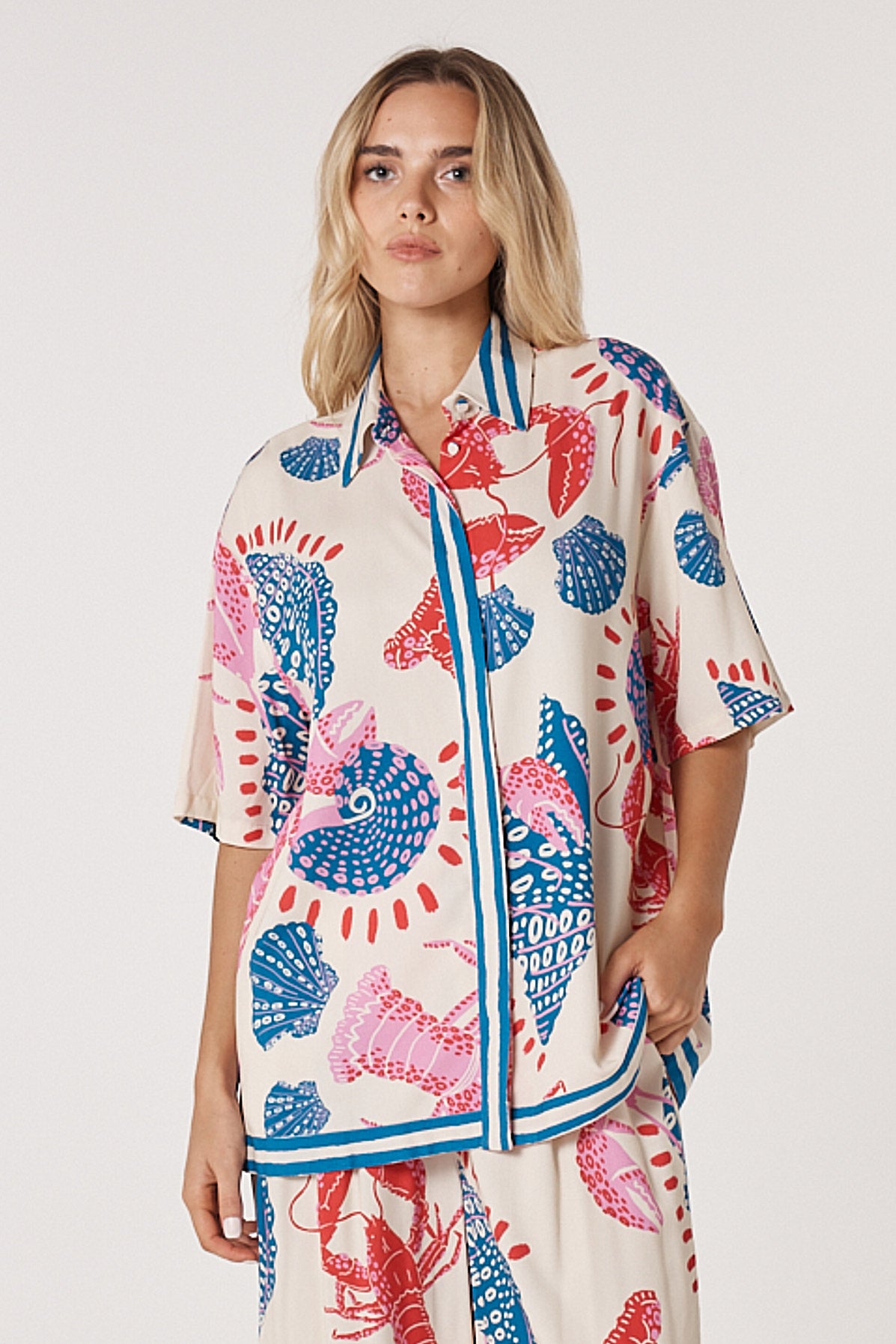 Fate+Becker Soleil Shirt - Lobster