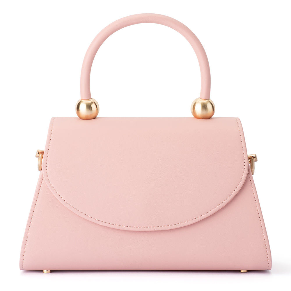 Olga Berg SIREN Top Handle Bag - Blush