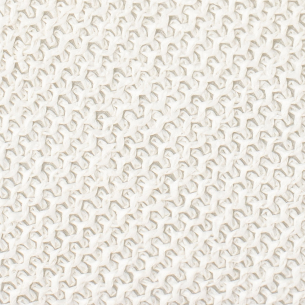 Olga Berg Birdie Textural Handle Bag - White
