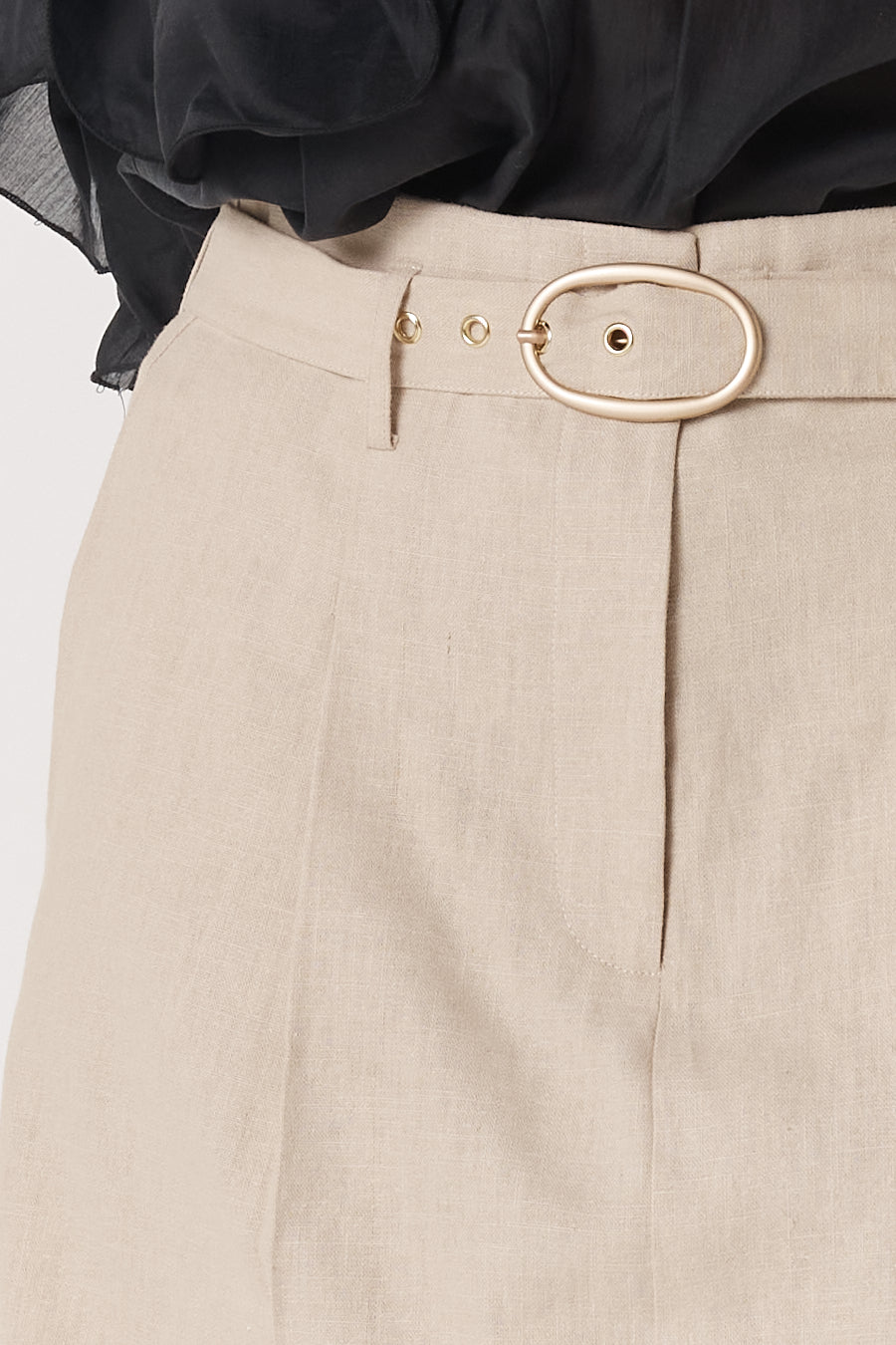 Fate+Becker Amara Belted Skirt - Flax