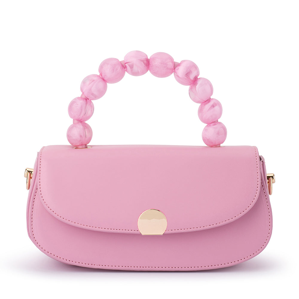 Olga Berg YASMIN Top Handle Bag - Pink