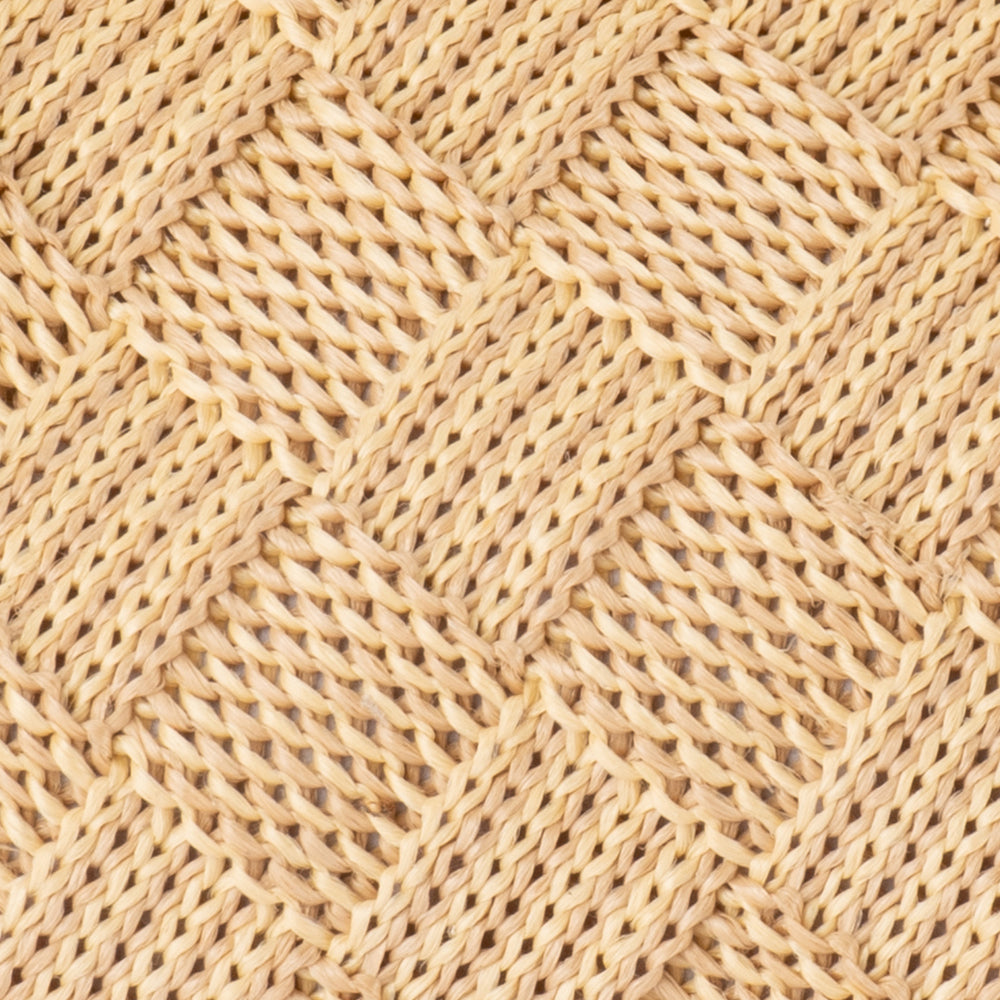 Olga Berg Lois Woven Frame Bag - Natural