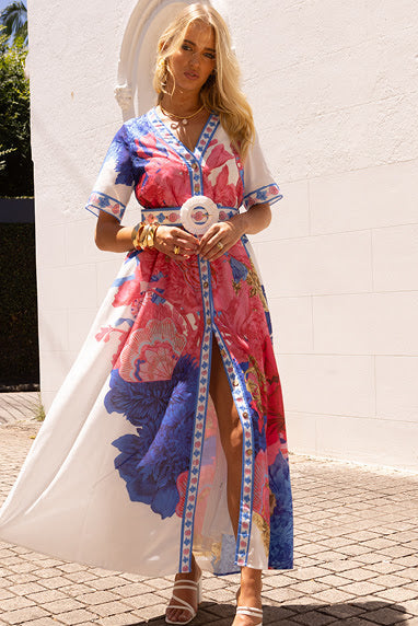 Mia Milani Shell Doll Maxi Dress