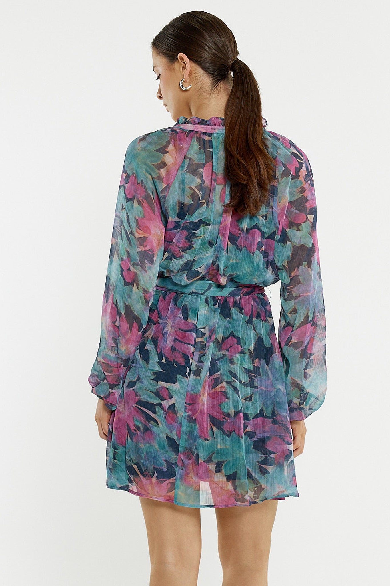 Sass Willow Tie Front Dress - Native Orchid