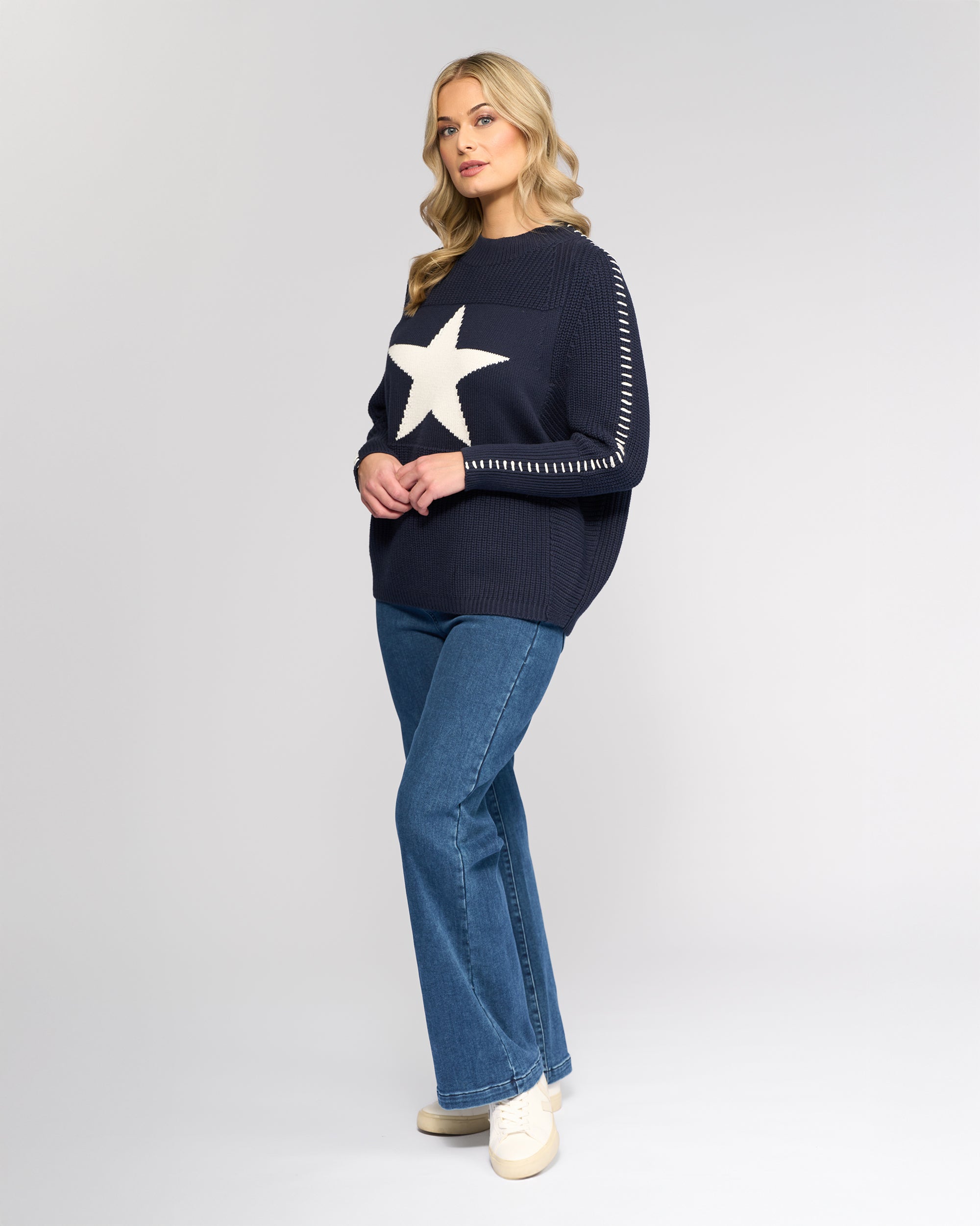 Vassalli Star Sweater - Ink