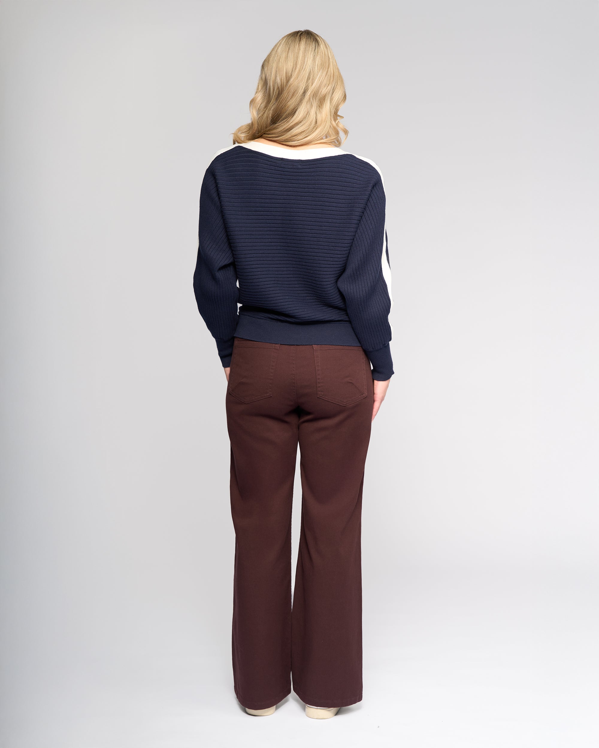 Vassalli Kiki Sweater - Ink/Winter White