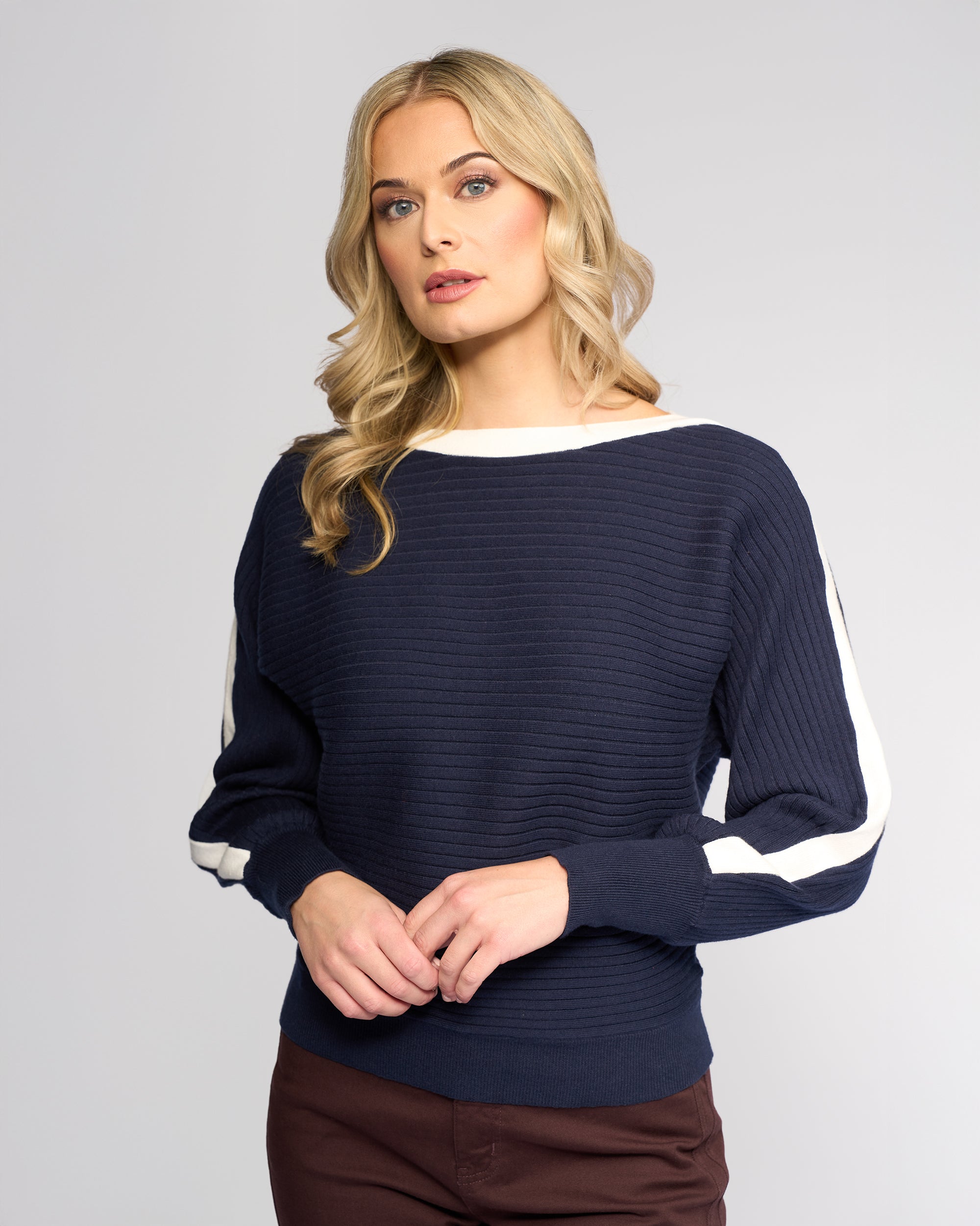 Vassalli Kiki Sweater - Ink/Winter White