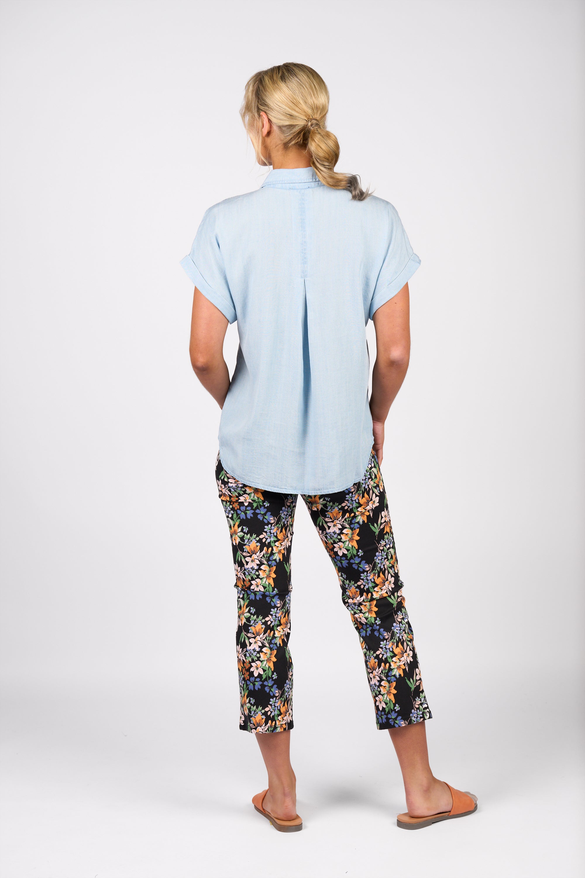 Vassalli Dropped Shoulder Shirt - Chambray