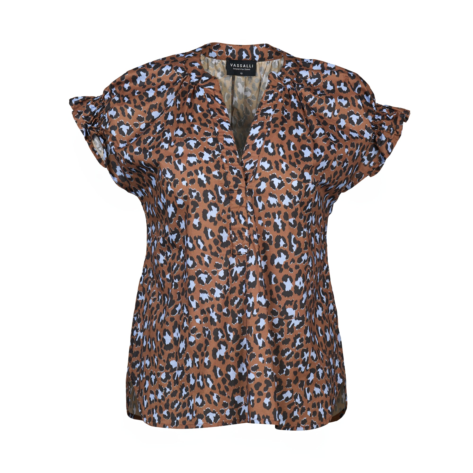 Vassalli Printed Drop Shoulder Top - Nala