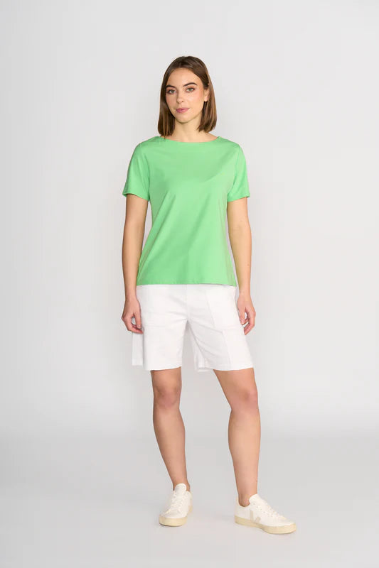 Vassalli Boat Neck Top - Clover
