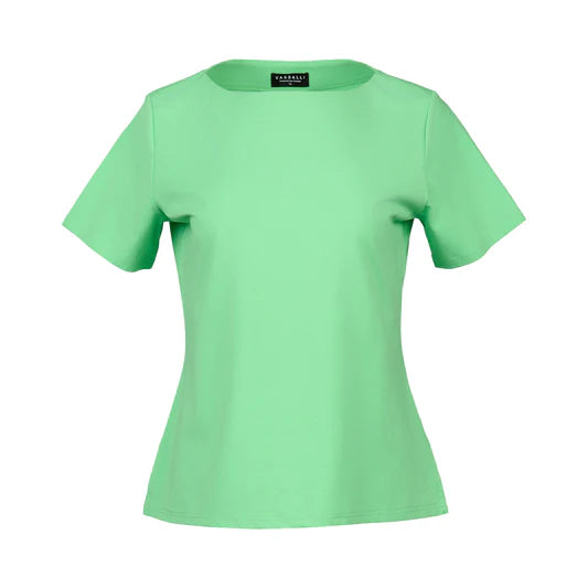 Vassalli Boat Neck Top - Clover