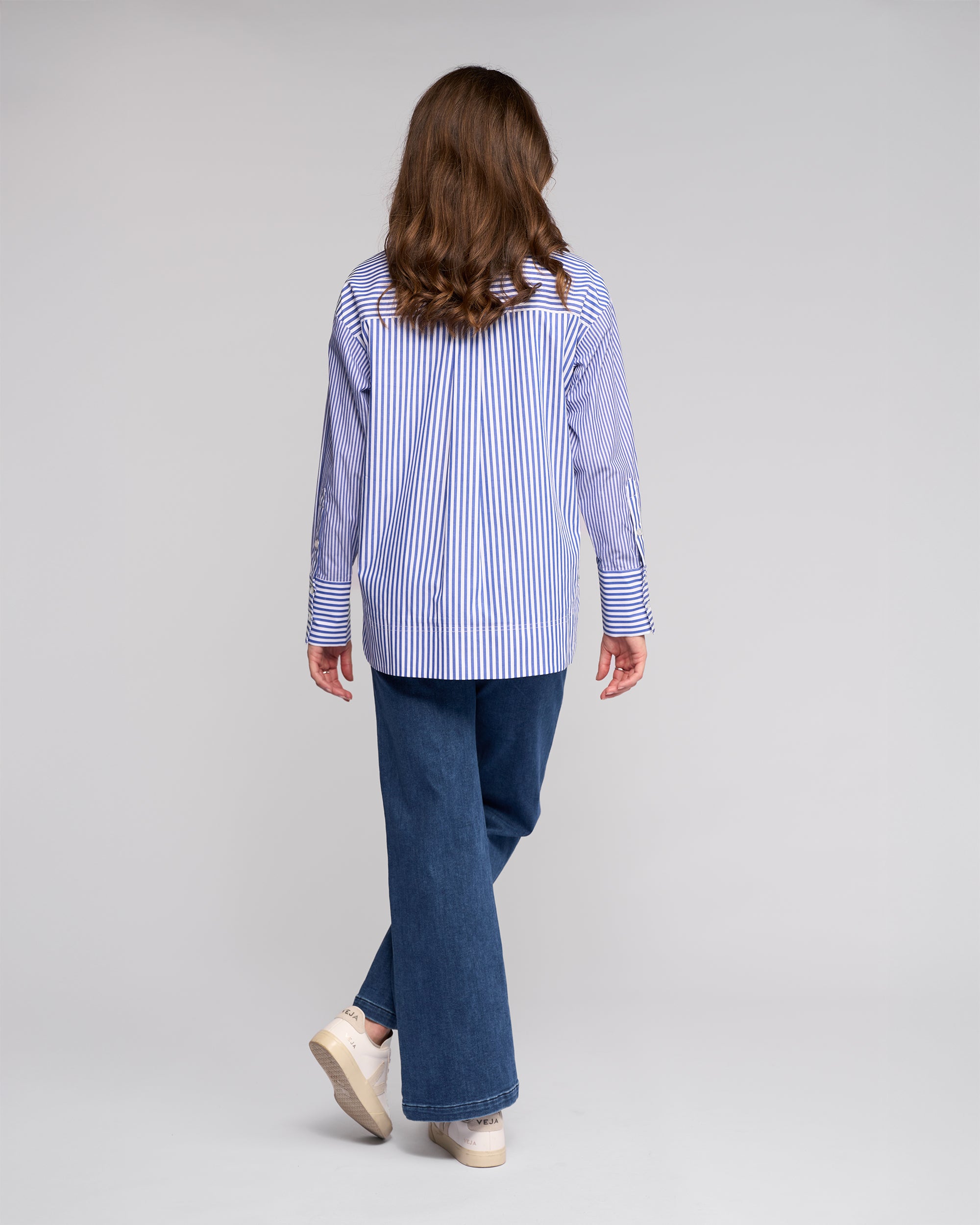 Vassalli Chart Shirt - Blue Stripe