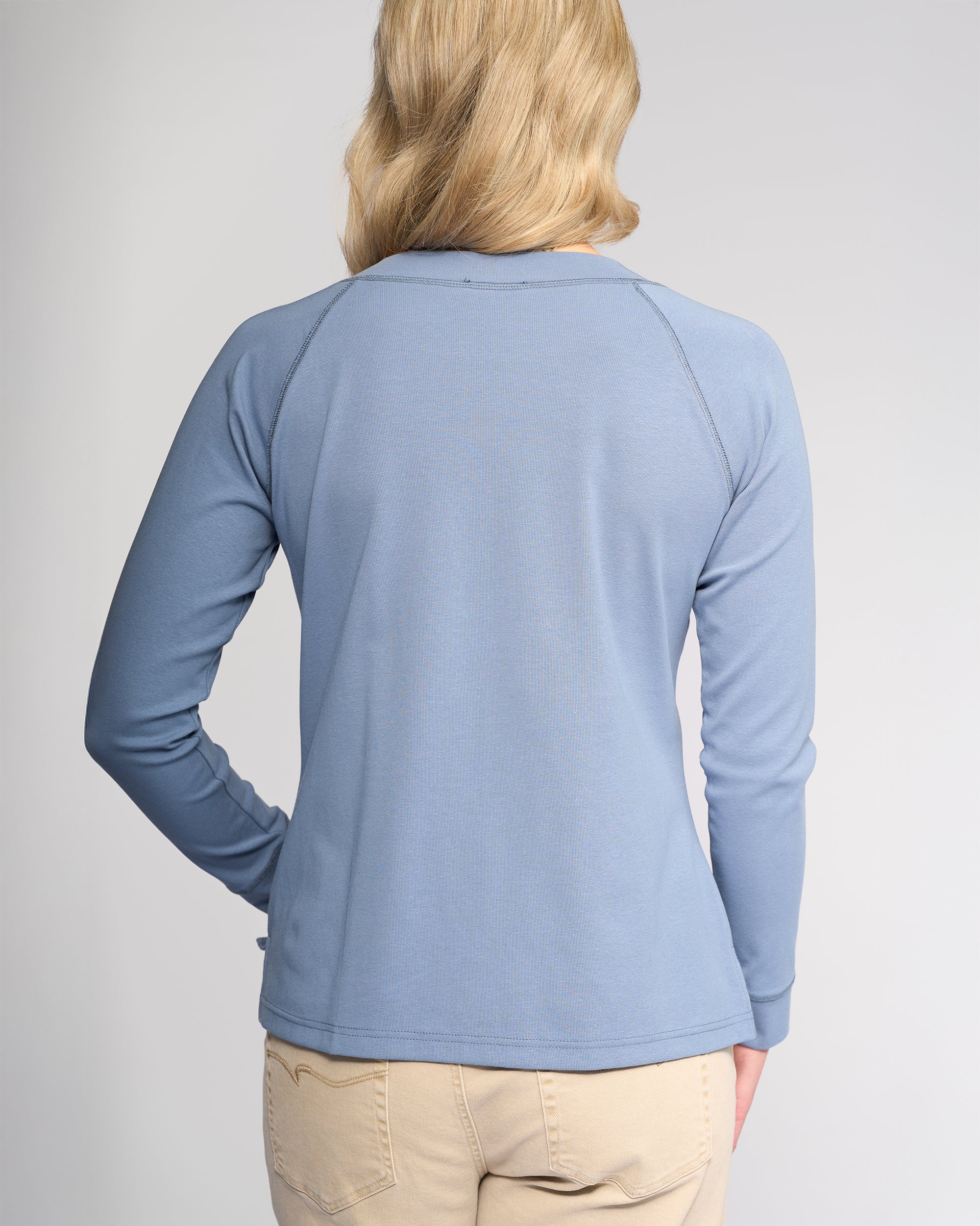 Vassalli Key Top - Denim Blue