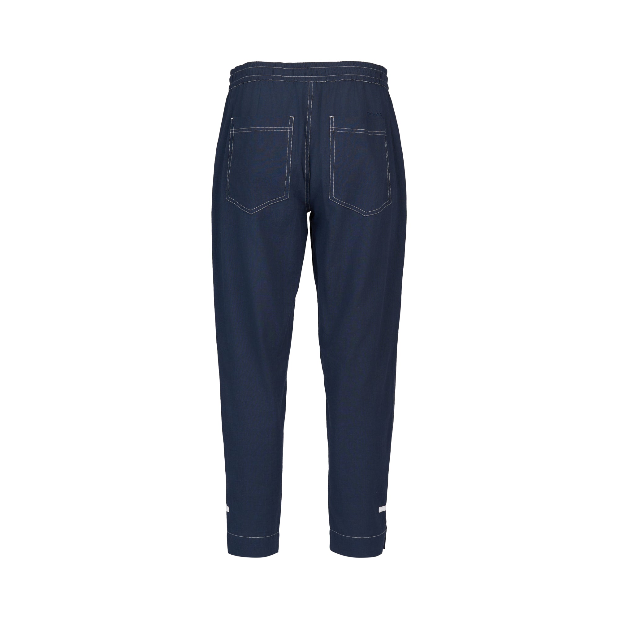 Vassalli Relaxed Leg Ankle Grazer Pant - Ink