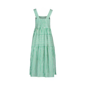 Vassalli Tiered Dress - Clover Stripe