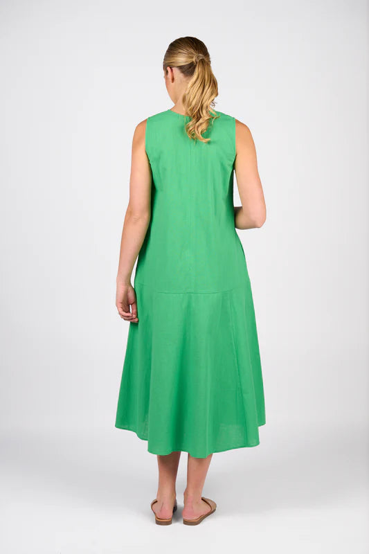 Vassalli Midi Sleeveless Dress - Clover