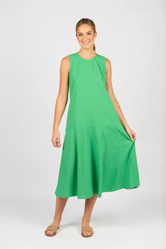 Vassalli Midi Sleeveless Dress - Clover