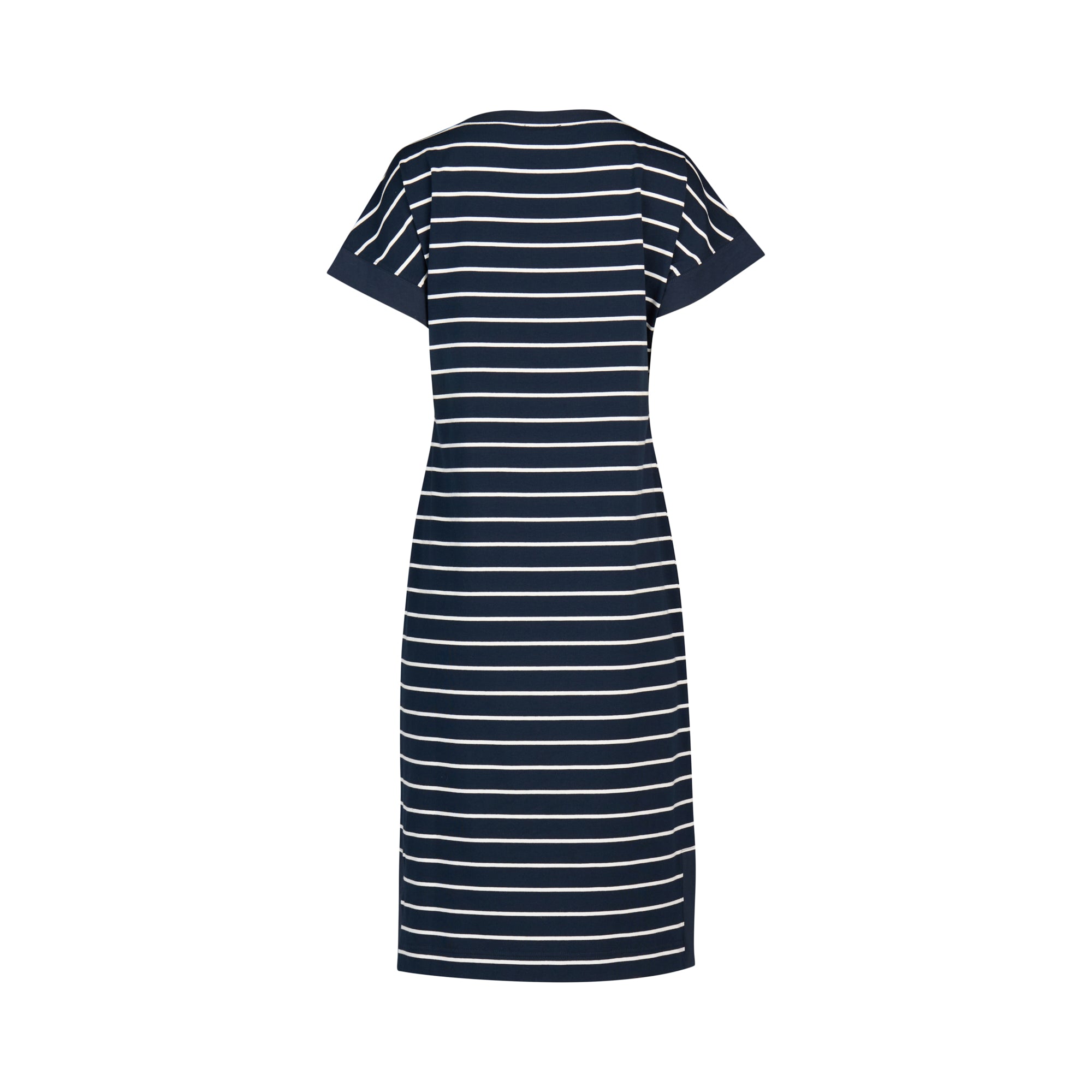 Vassalli Drop Sleeve T-Shirt Dress - Ink Stripe