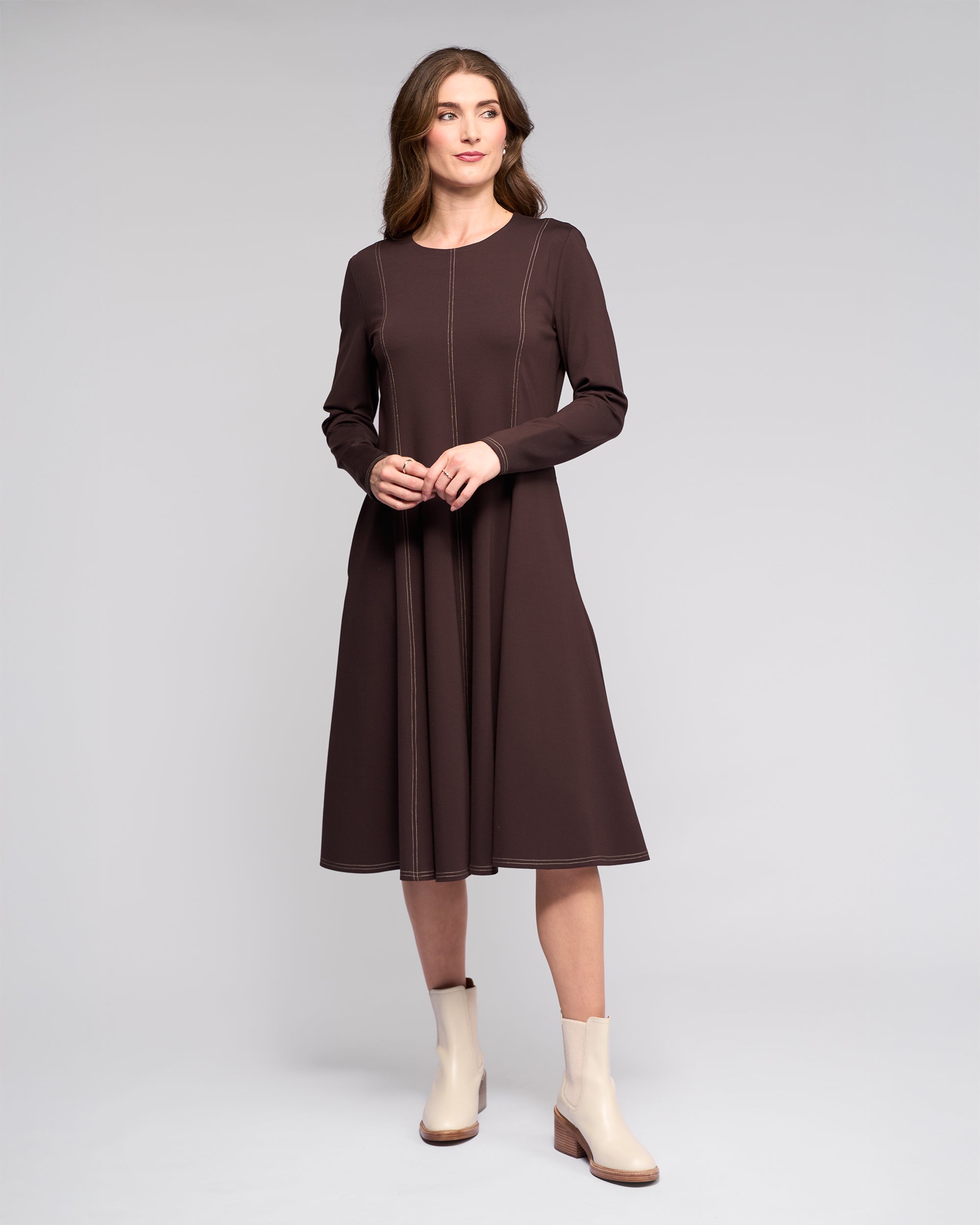 Vassalli Miner Dress - Chocolate