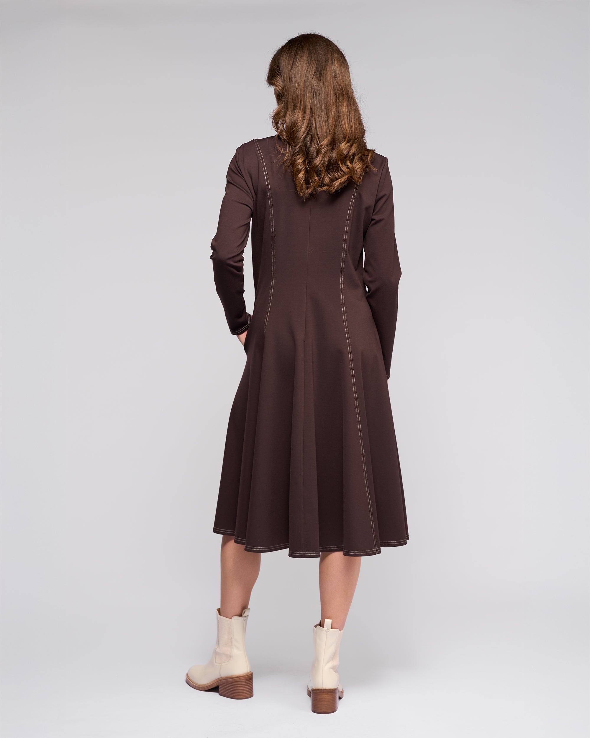 Vassalli Miner Dress - Chocolate