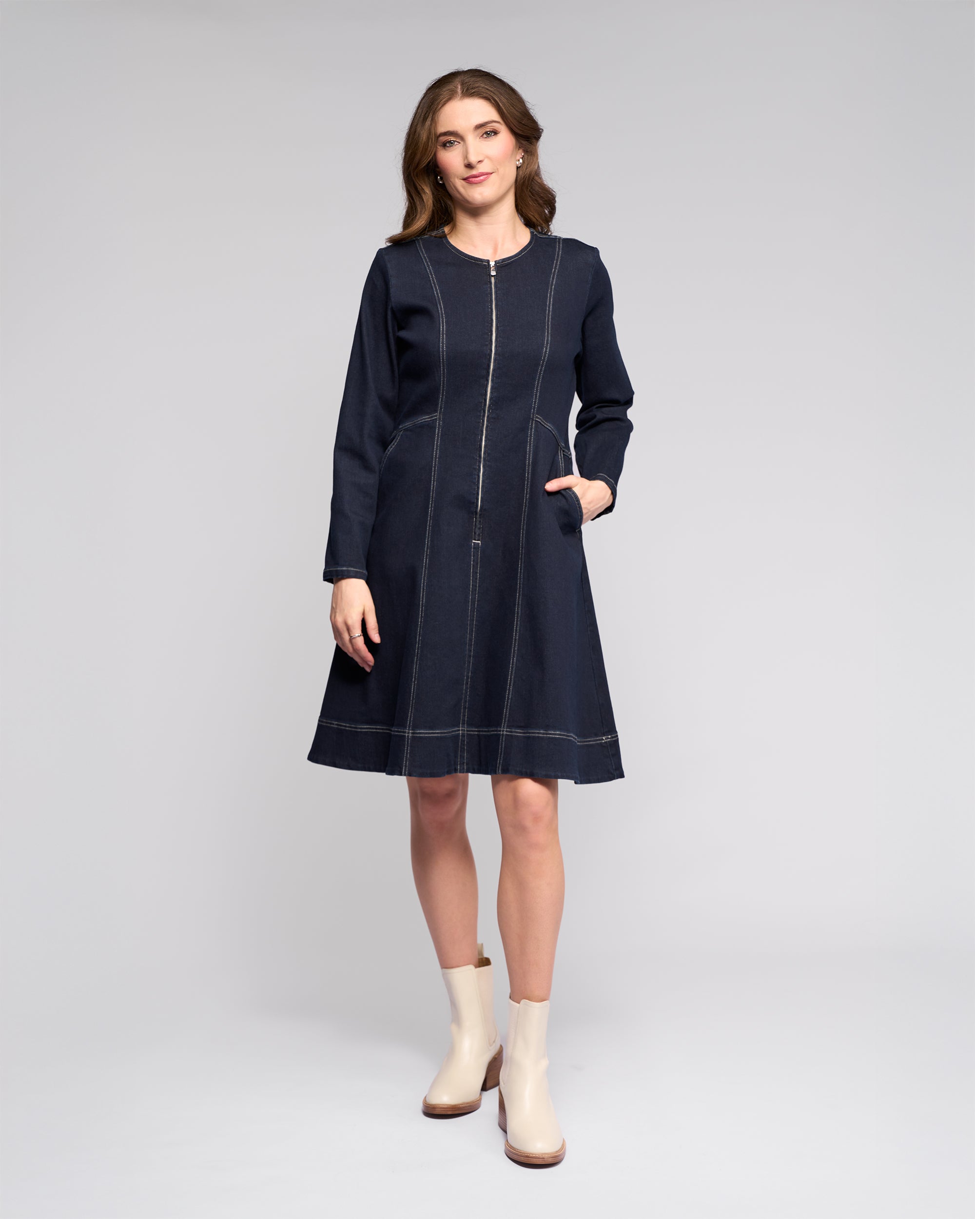 Vassalli Sienna Dress - Ink Denim