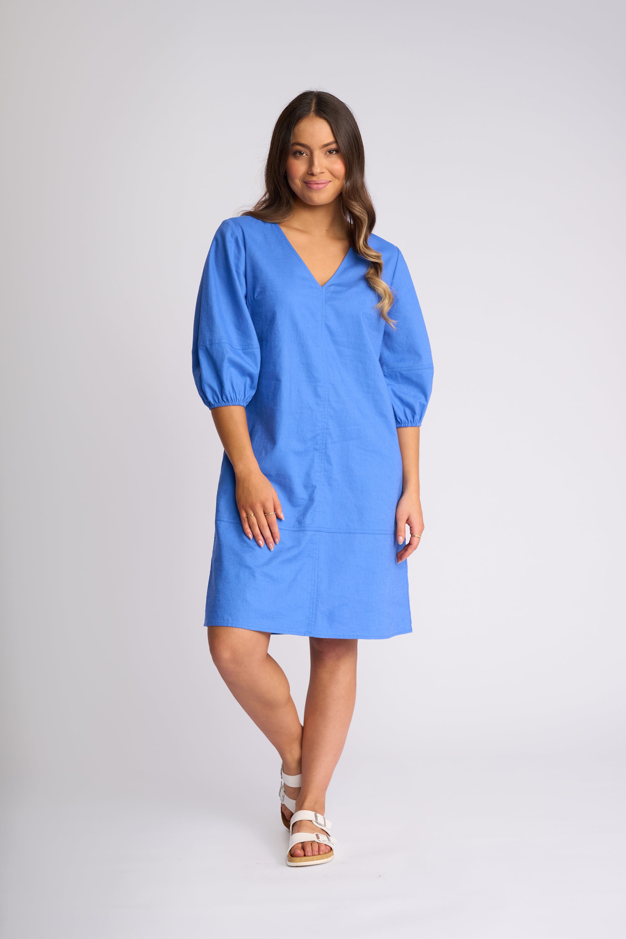 Vassalli Newman Dress - French Blue