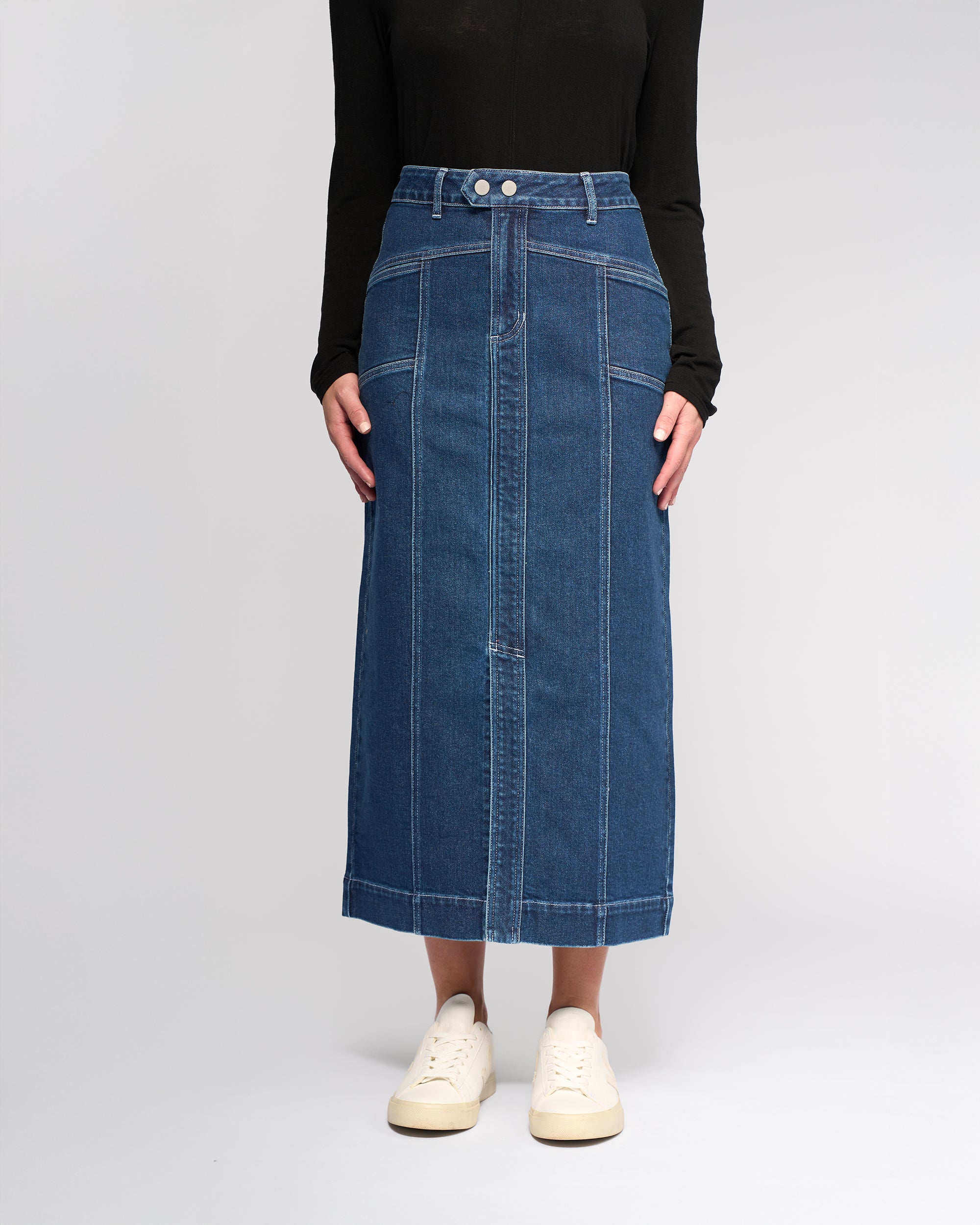 Vassalli Rook Skirt - Dark Blue