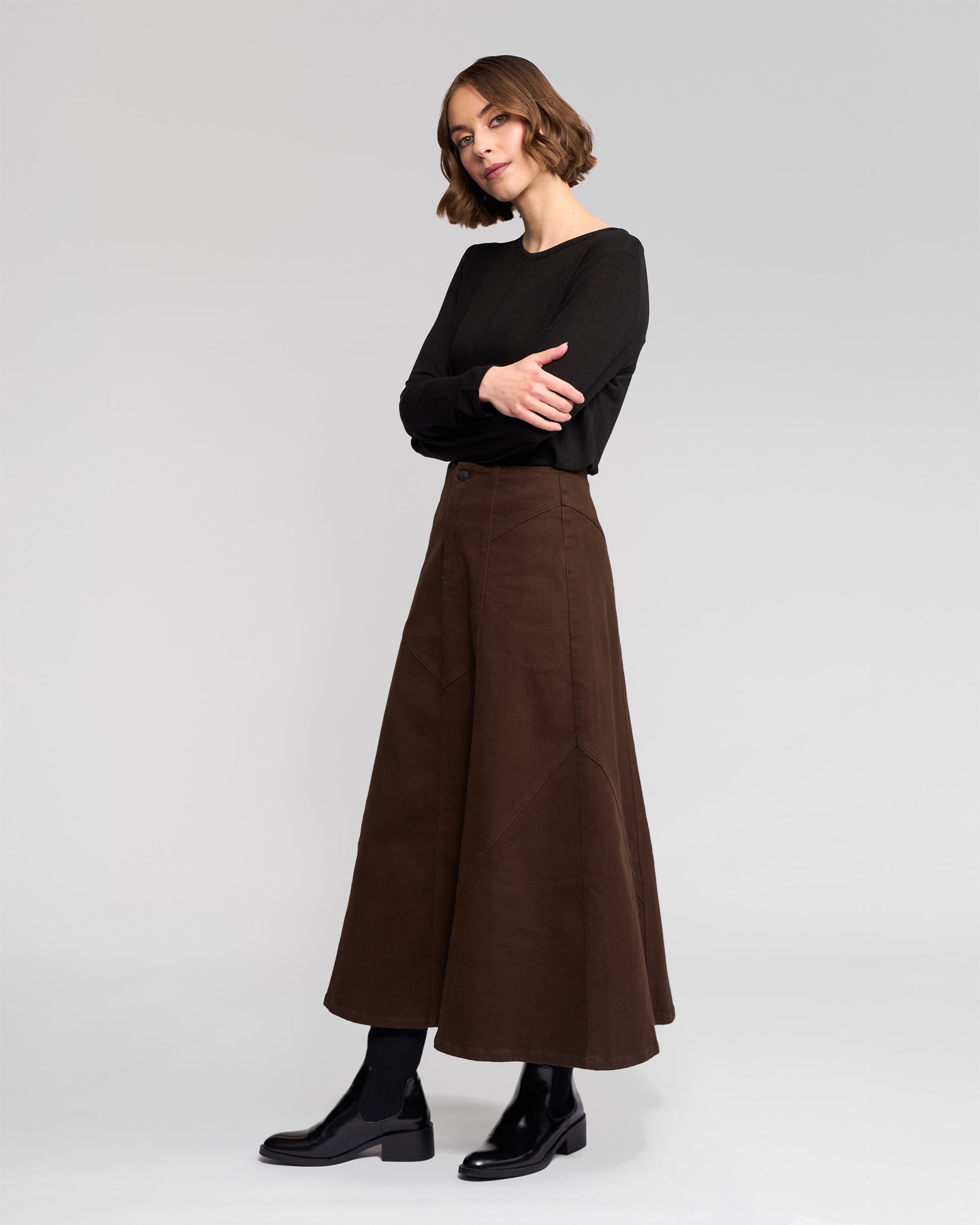 Vassalli Akari Skirt - Chocolate