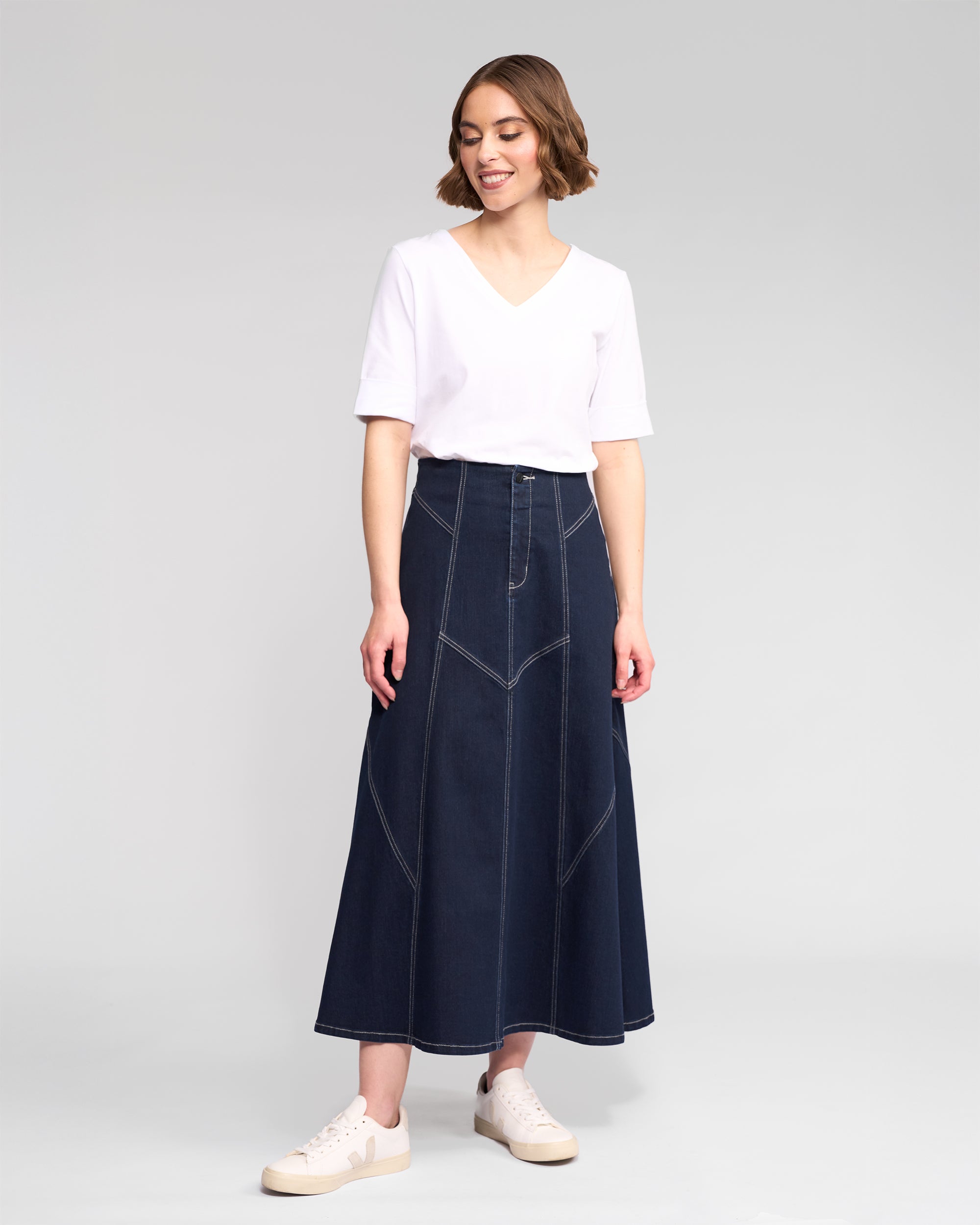 Vassalli Akari Skirt - Ink Denim