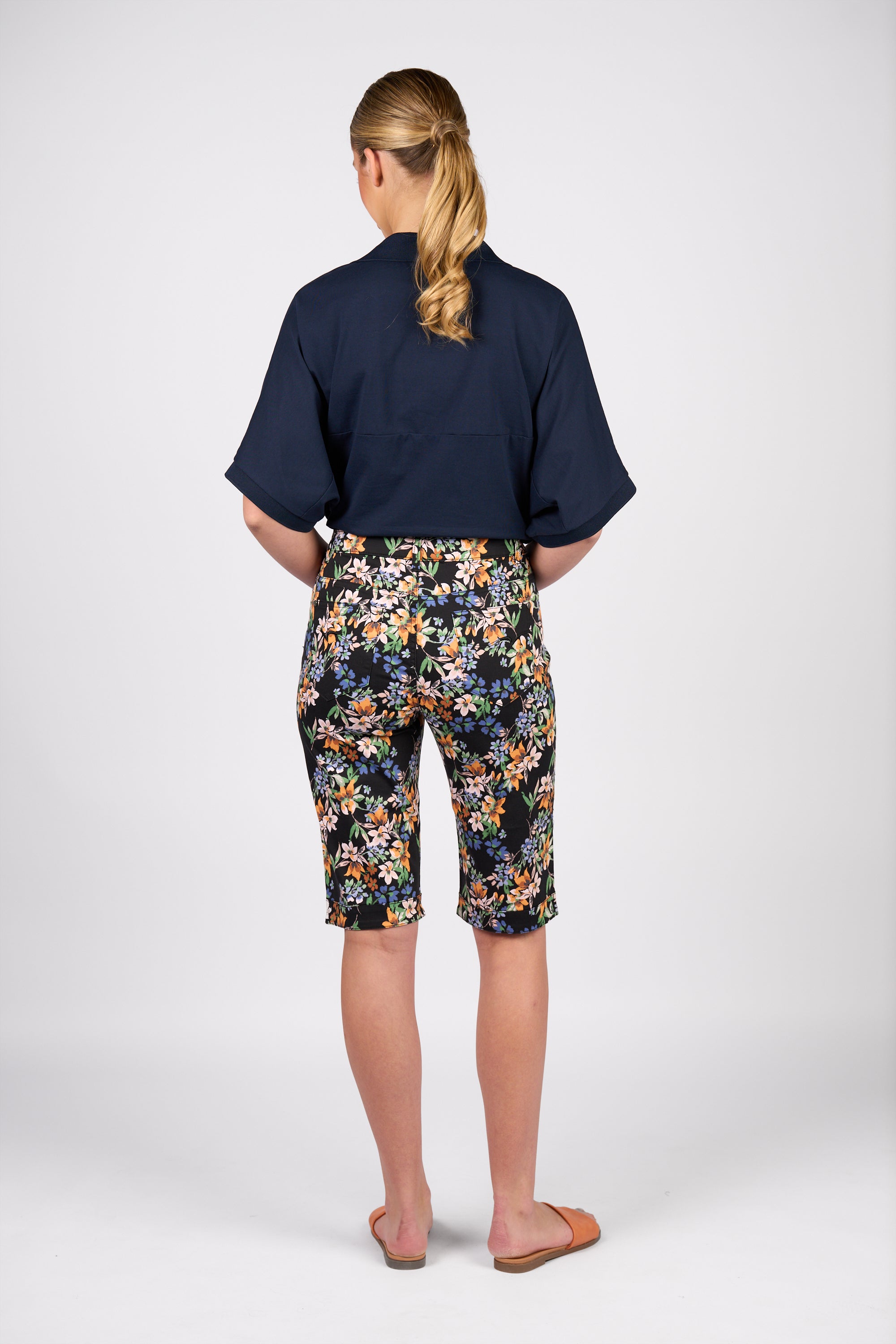 Vassalli Printed Straight Leg Short - Grove