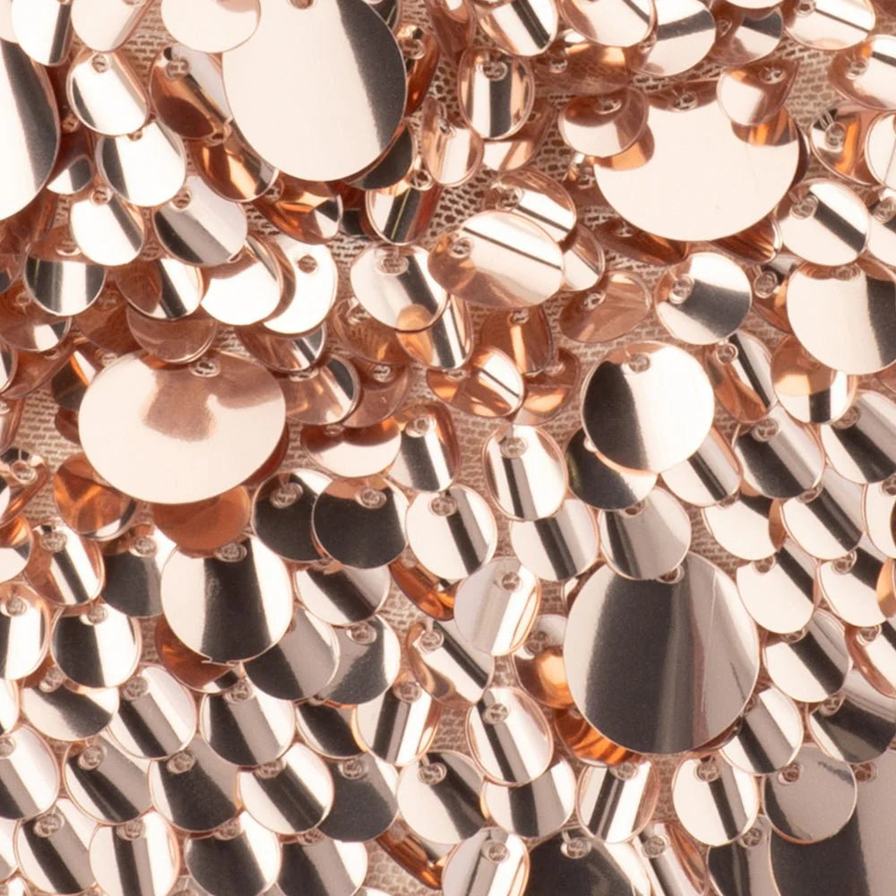 Olga Berg VERA Sequin Top Handle - Blush
