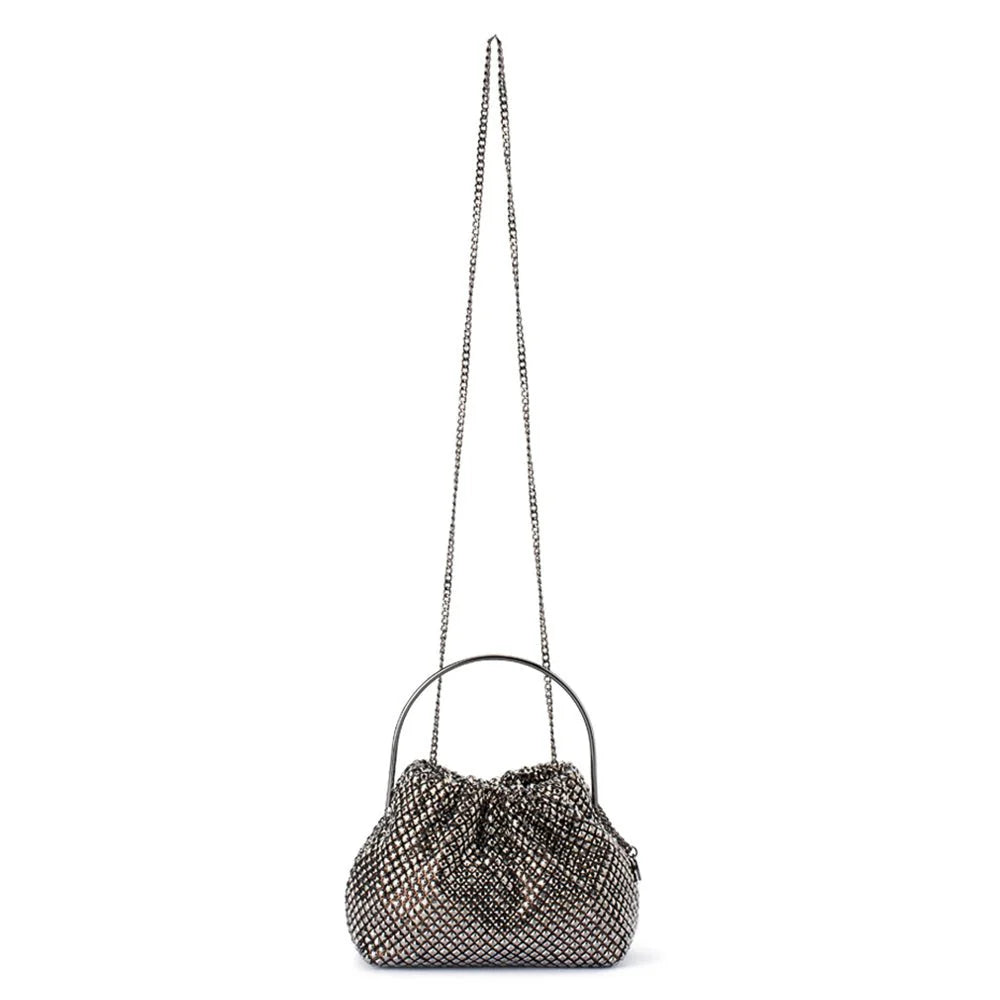 Olga Berg WHITNEY Crystal Top Handle - Bronze