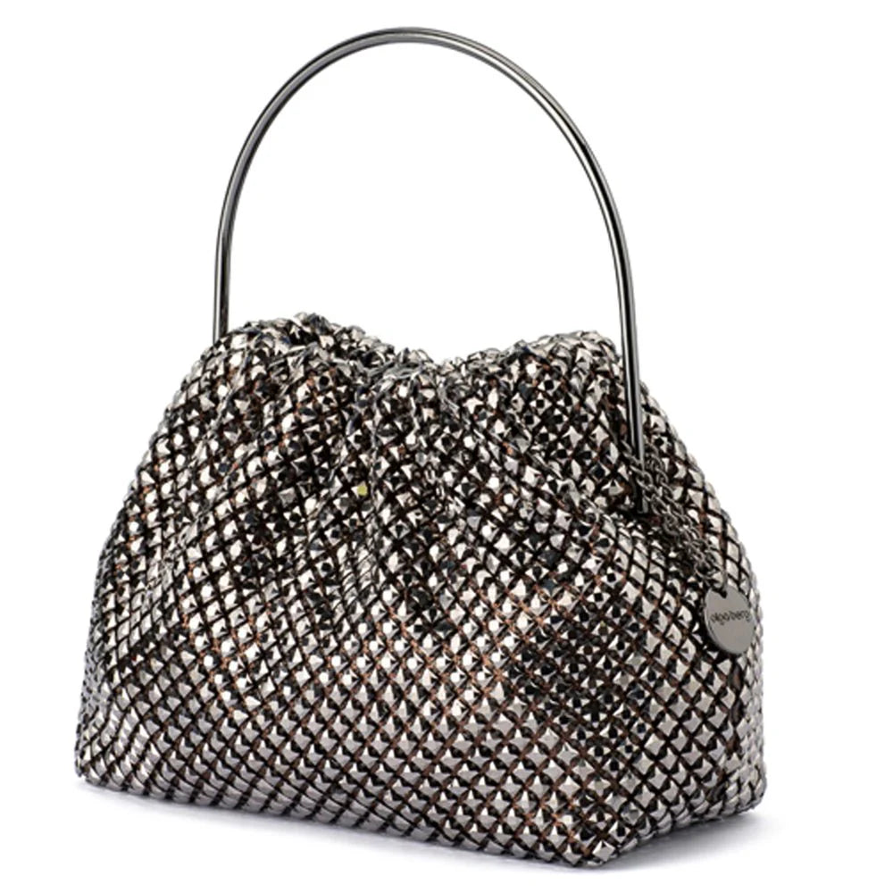 Olga Berg WHITNEY Crystal Top Handle - Bronze