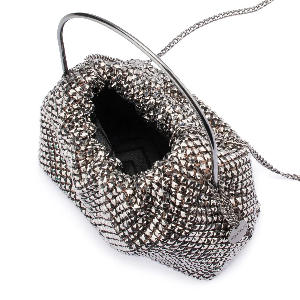 Olga Berg WHITNEY Crystal Top Handle - Bronze