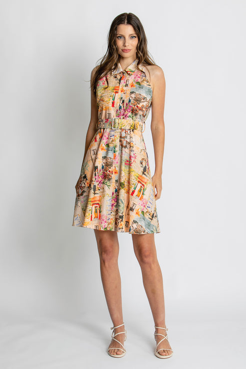 Kachel Amelia Short Shirt Dress - Capri