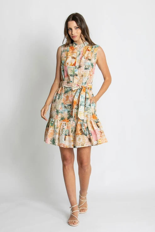 Kachel Aurora Mini Dress - Malibu
