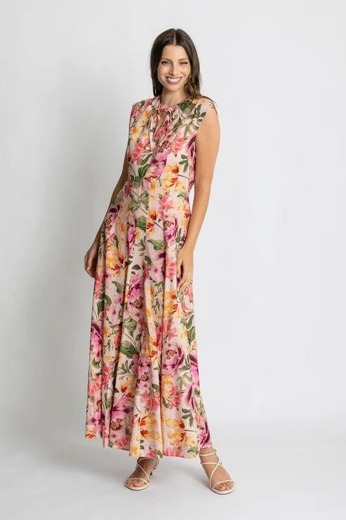Kachel Belle Maxi Dress - Whispering Peonies