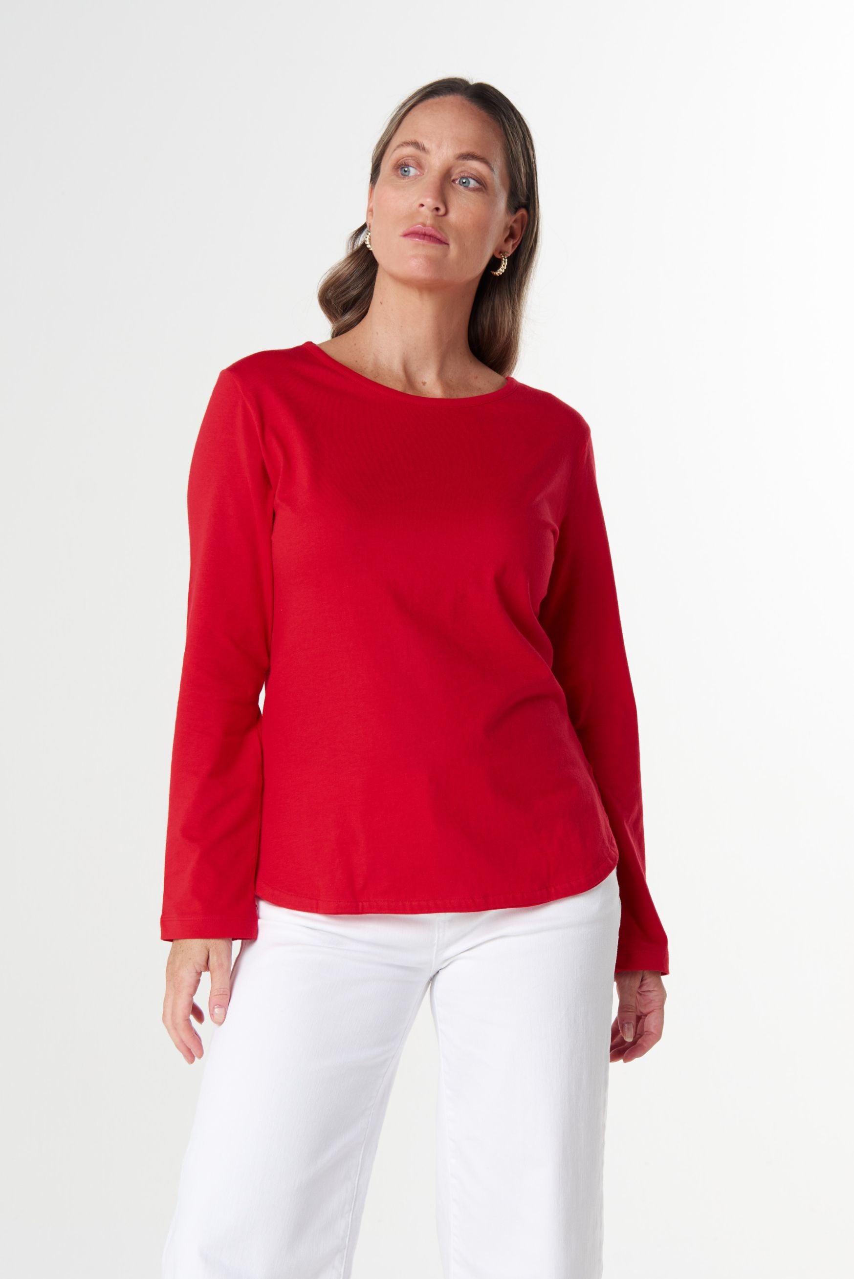 Goondiwindi Cotton Our Classic Jersey Tee - Poinsettia