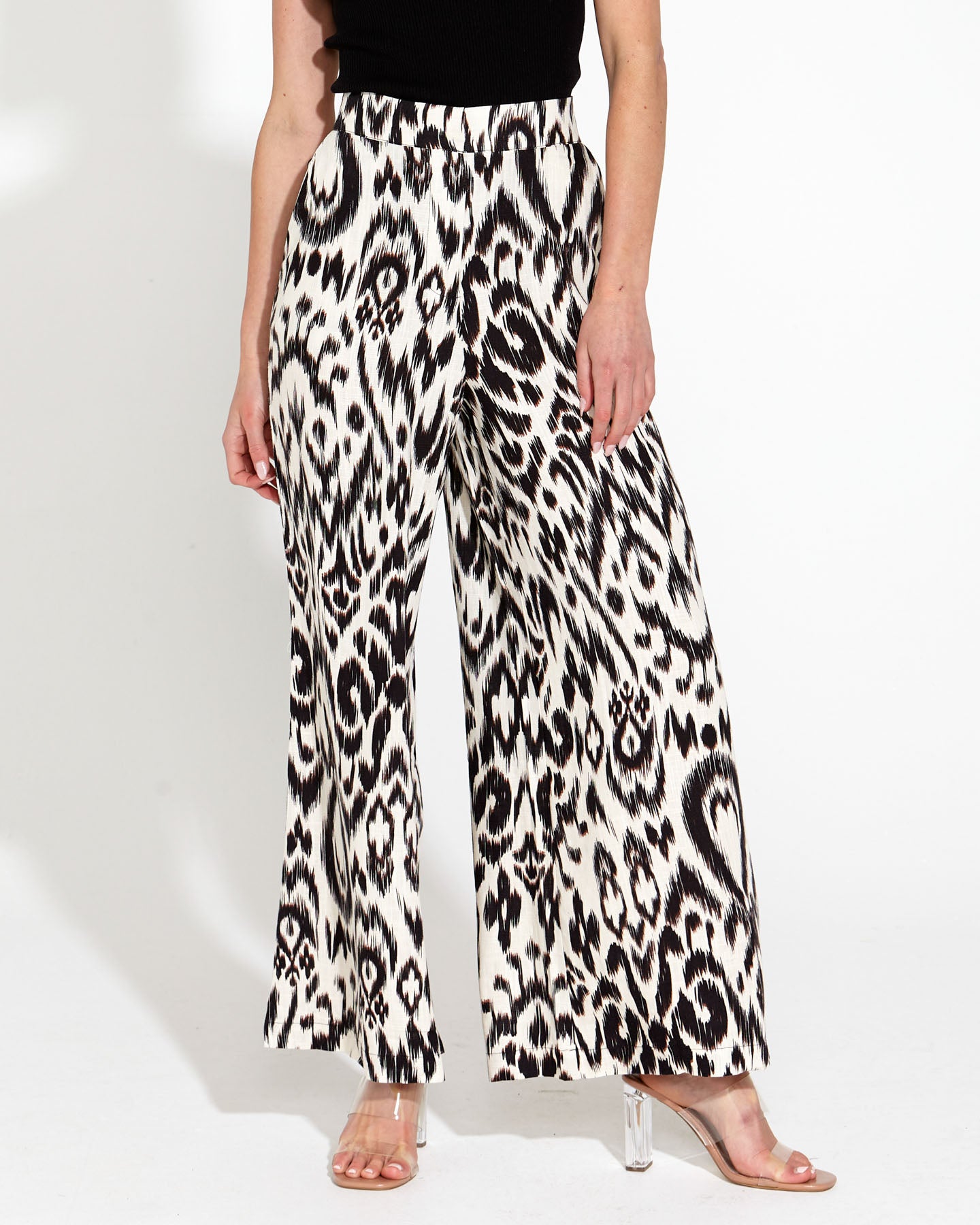 Fate+Becker Paradise Wide Leg Pant - Abstract Animal
