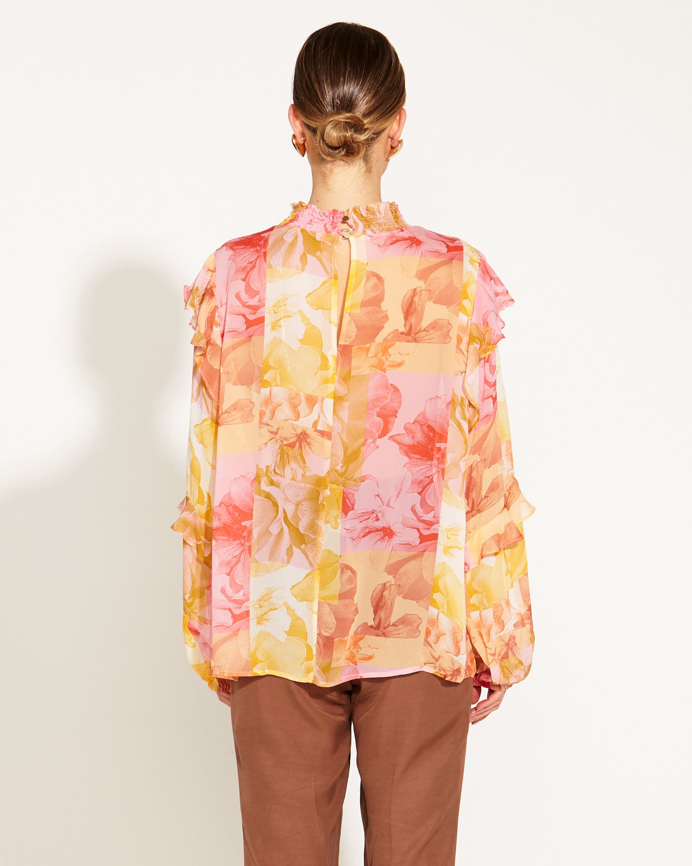 Fate+Becker Earthly Paradise Long Sleeve Sheer Blouse - Paradise Floral
