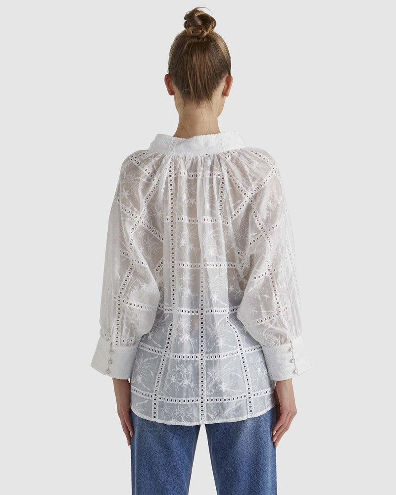 Fate+Becker Whisper Blouse - Ivory