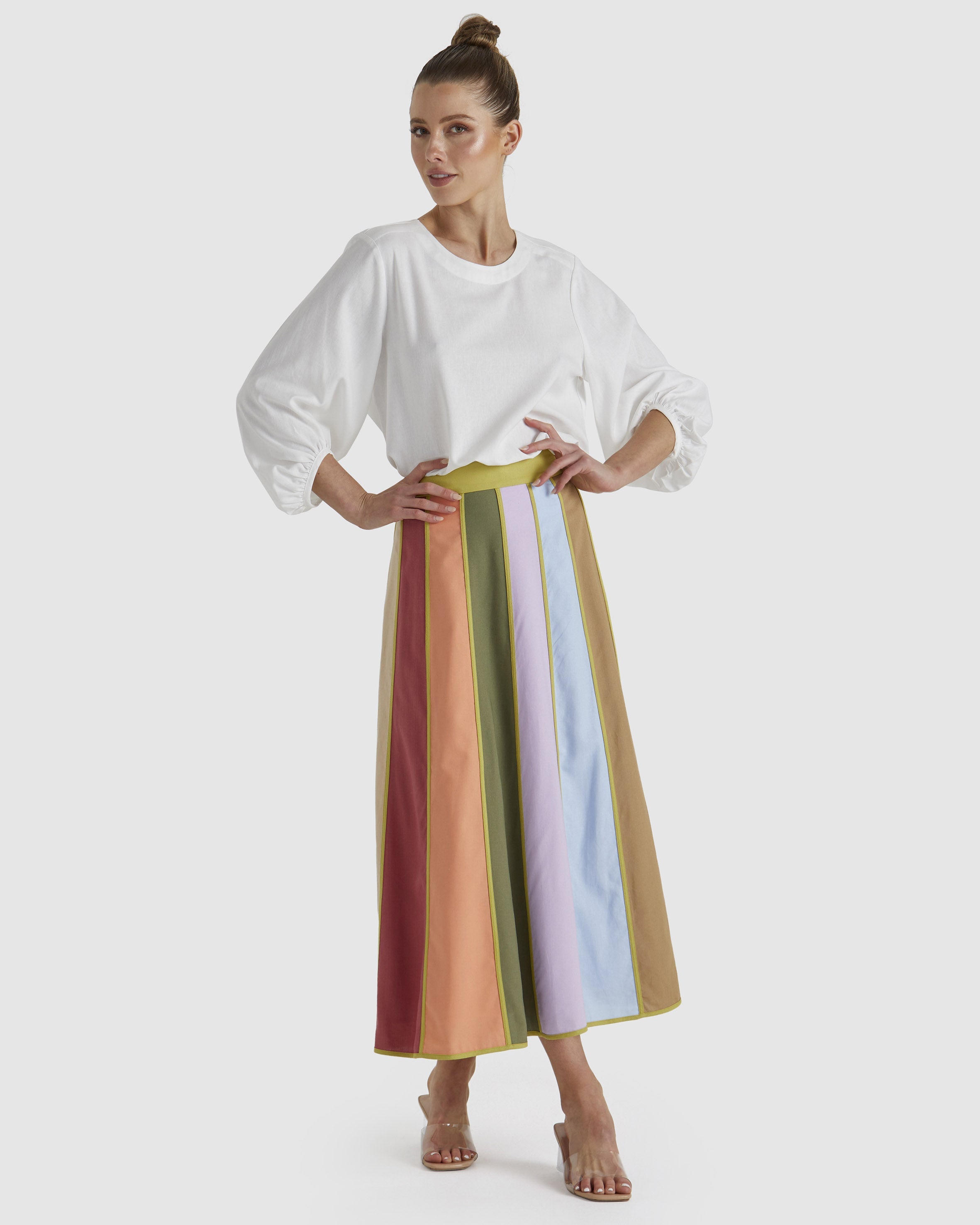 Fate+Becker Sun Jewel Skirt - Multi Stripe