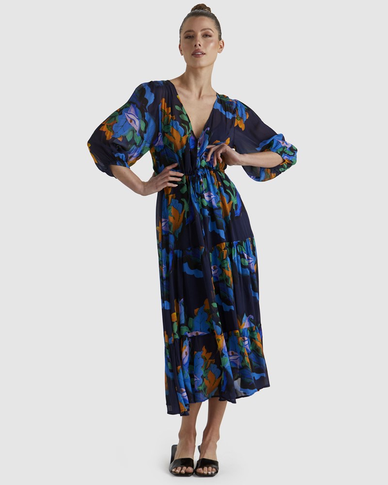 Fate+Becker Twilight Dress - Navy Floral