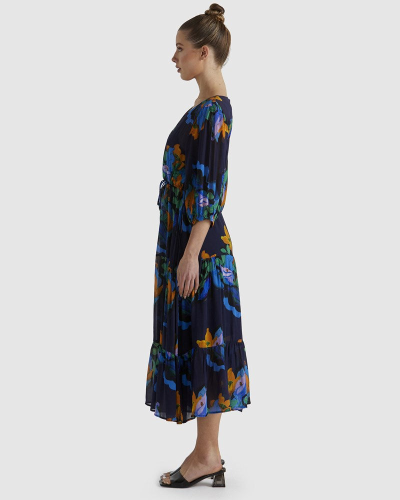 Fate+Becker Twilight Dress - Navy Floral