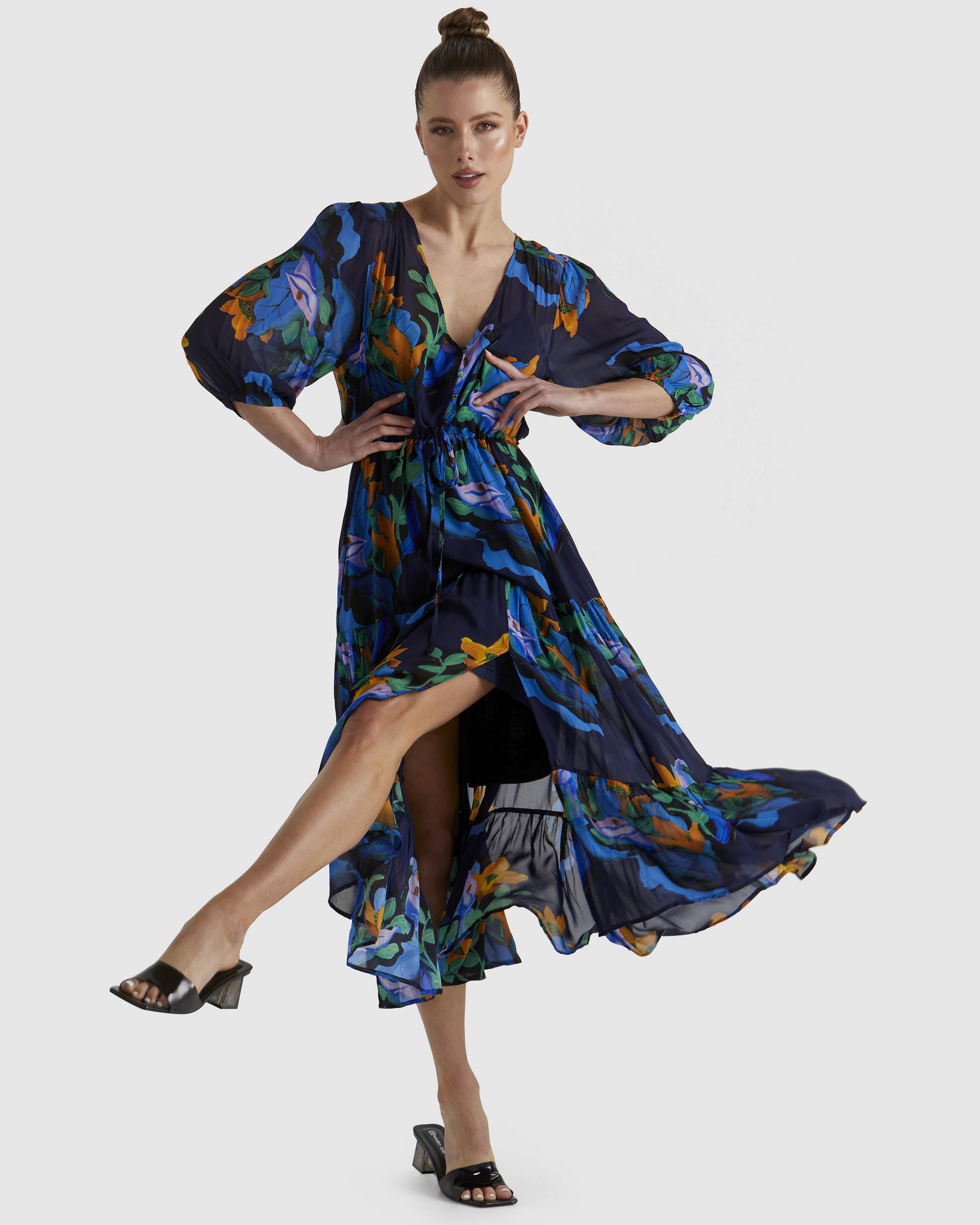 Fate+Becker Twilight Dress - Navy Floral