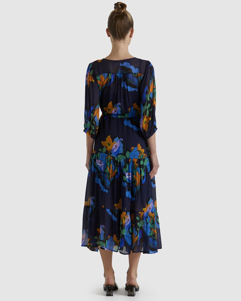 Fate+Becker Twilight Dress - Navy Floral