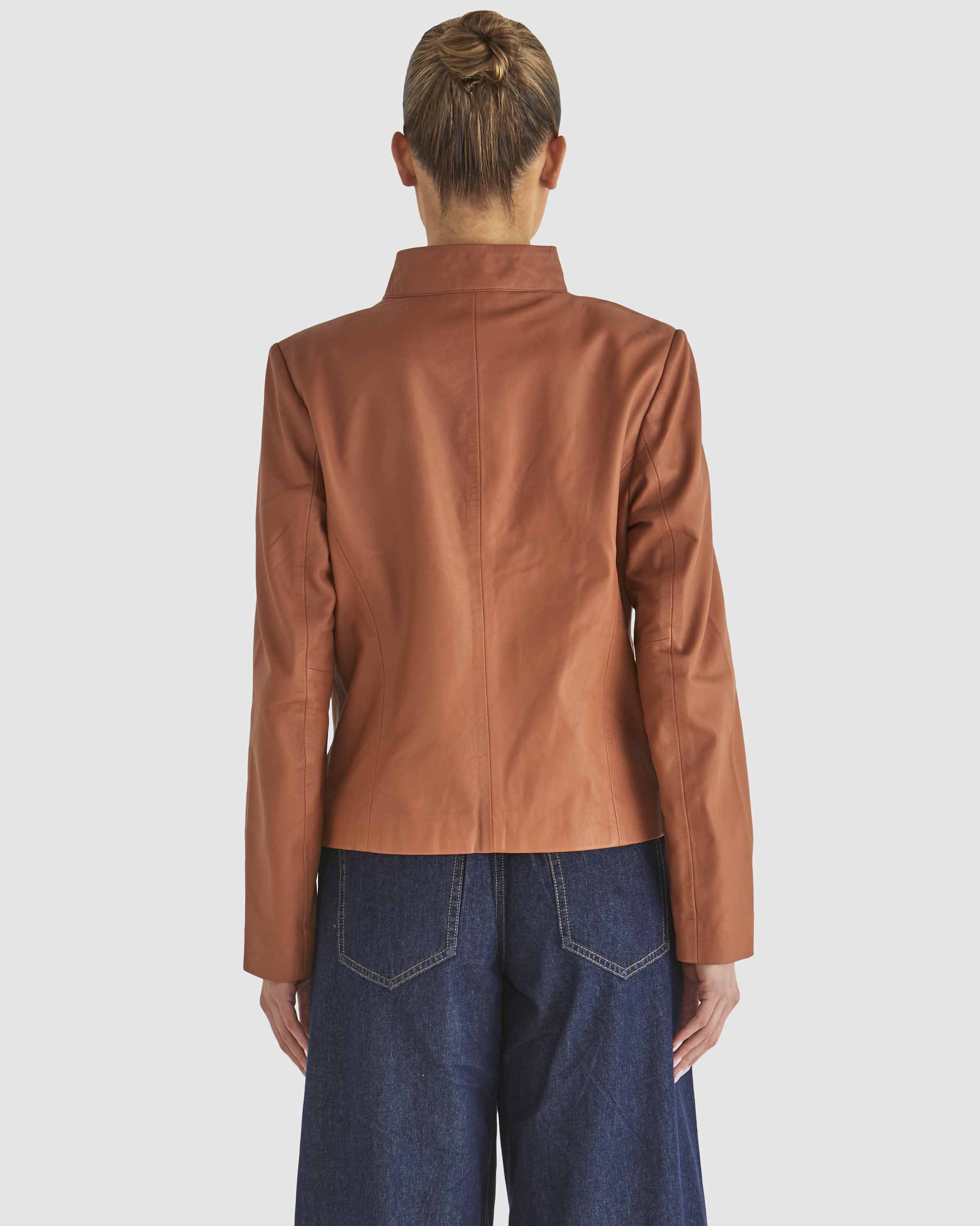 Fate+Becker Airborne Leather Jacket - Tan