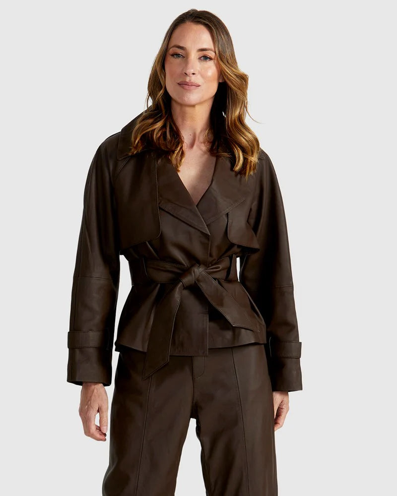 Fate+Becker Reverie Trench - Chocolate